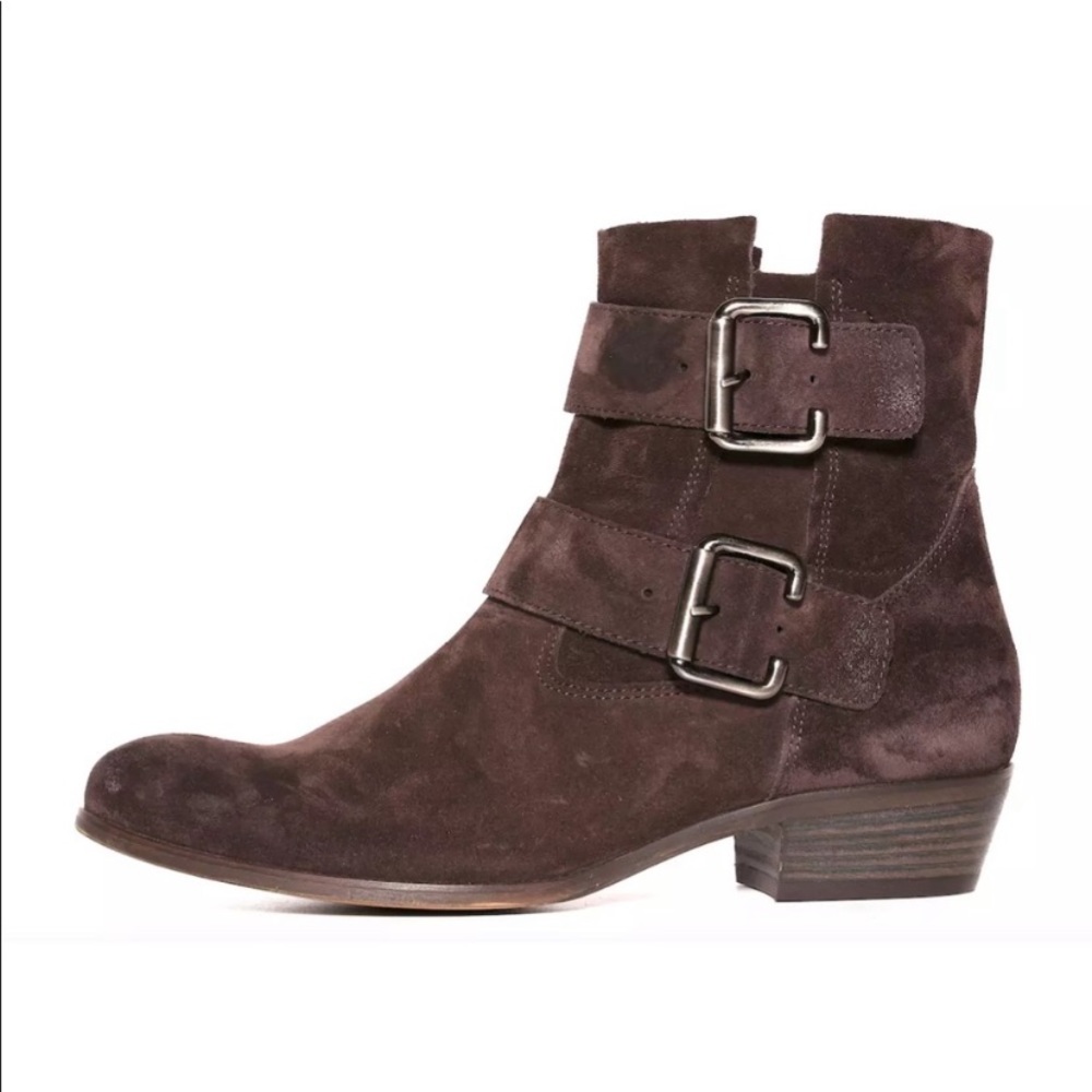 Nwt Paul Green Brown Denver Belted Biker Boots!